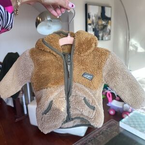 Eddie Bauer infant Sherpa zip up jacket